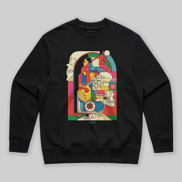 Life & Death Sweatshirt / Black / by Raul Urias