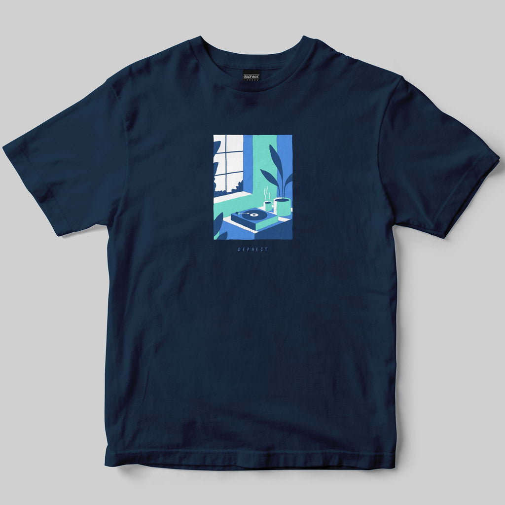 Window T-Shirt / Navy / by Miles Tewson – Dephect